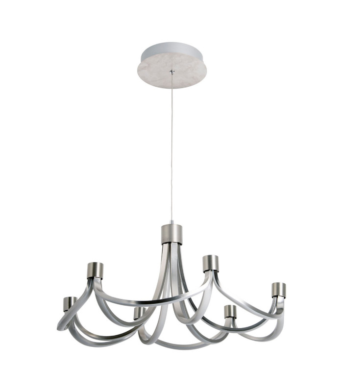 Festos Dimmable LED Pendant Ceiling Light Satin Nickel 3000K-1