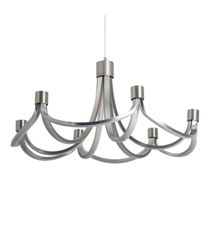 Festos Dimmable LED Pendant Ceiling Light Satin Nickel 3000K-12