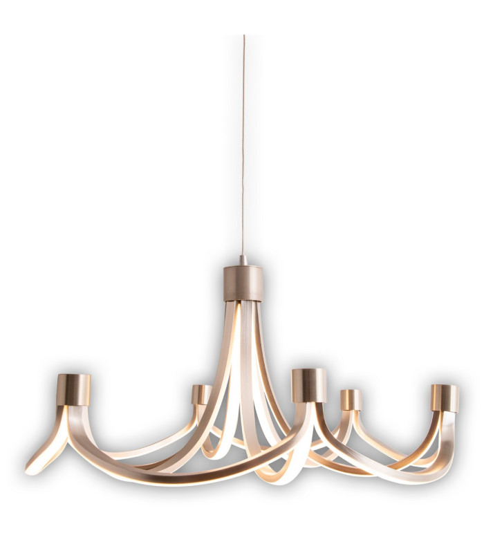 Festos Dimmable LED Pendant Ceiling Light Satin Nickel 3000K-13