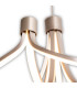 Festos Dimmable LED Pendant Ceiling Light Satin Nickel 3000K-15