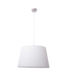 Bologna Cylindrical Pendant Ceiling Light Beige 1xE27 Steel Rose-1