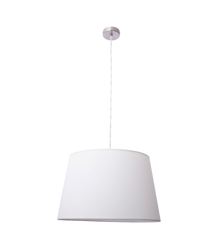 Bologna Cylindrical Pendant Ceiling Light Beige 1xE27 Steel Rose-1