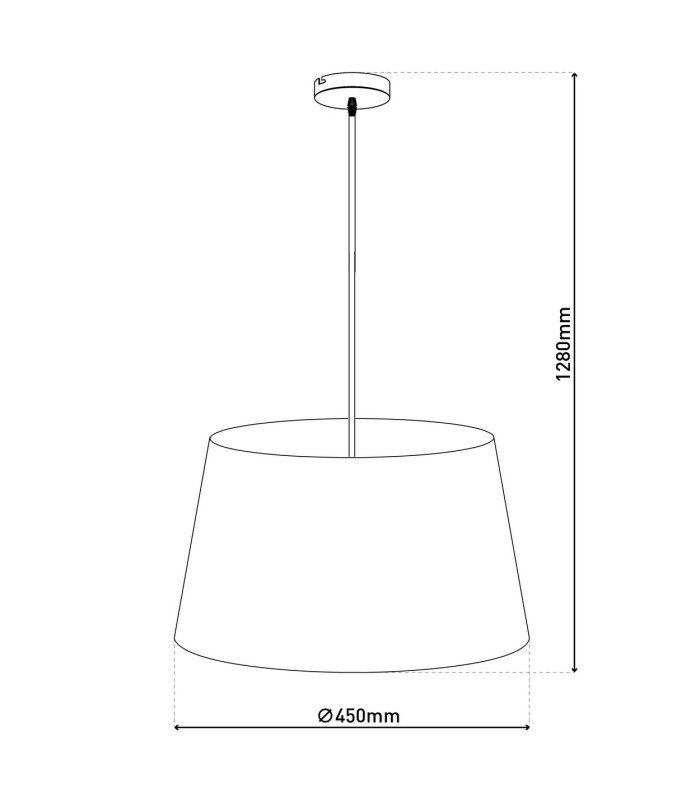 Bologna Cylindrical Pendant Ceiling Light Beige 1xE27 Brass Rose-3