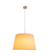 Bologna Cylindrical Pendant Ceiling Light Beige 1xE27 Brass Rose-4