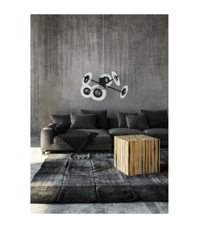 Discus Dimmable LED Pendant Ceiling Light Black 3000K-2