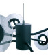 Discus Dimmable LED Pendant Ceiling Light Black 3000K-7