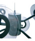 Discus Dimmable LED Pendant Ceiling Light Black 3000K-8