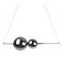 Nova Dimmable LED Twin Pendant Ceiling Light Chrome 3000K-1