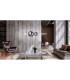 Nova Dimmable LED Twin Pendant Ceiling Light Chrome 3000K-2