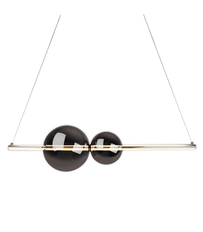 Nova Dimmable LED Twin Pendant Ceiling Light Chrome 3000K-4