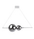 Nova Dimmable LED Twin Pendant Ceiling Light Chrome 3000K-5