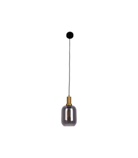 Fumo Slim Pendant Ceiling Light Black 1xE27-1