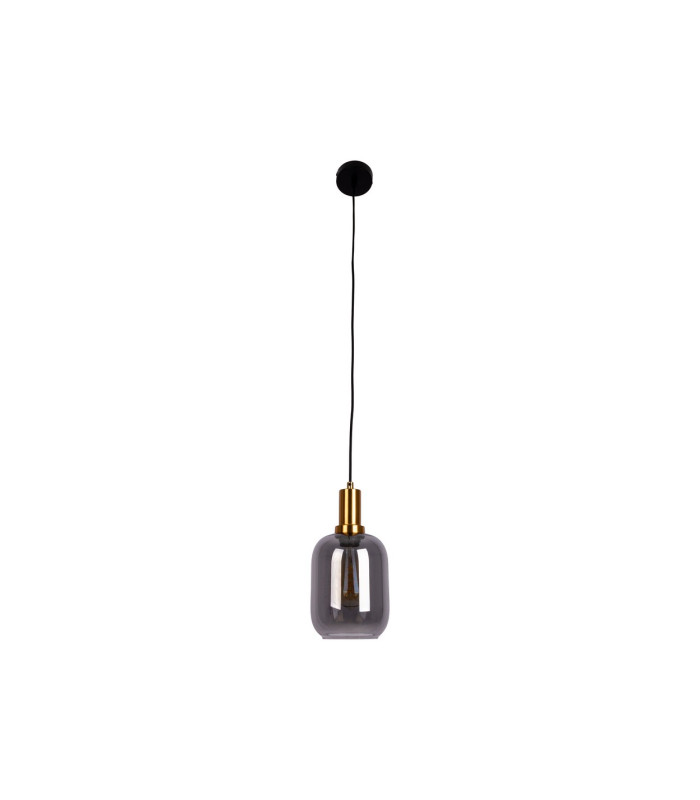 Fumo Slim Pendant Ceiling Light Black 1xE27-1