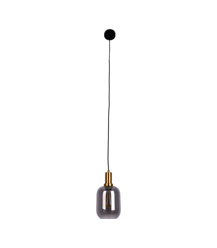 Fumo Slim Pendant Ceiling Light Black 1xE27-6