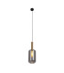 Fumo Tall Slim Pendant Ceiling Light Black 1xE27-4