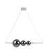 Nova Dimmable LED Triple Pendant Ceiling Light Chrome 3000K-1