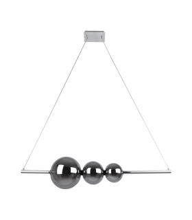 Nova Dimmable LED Triple Pendant Ceiling Light Chrome 3000K-1