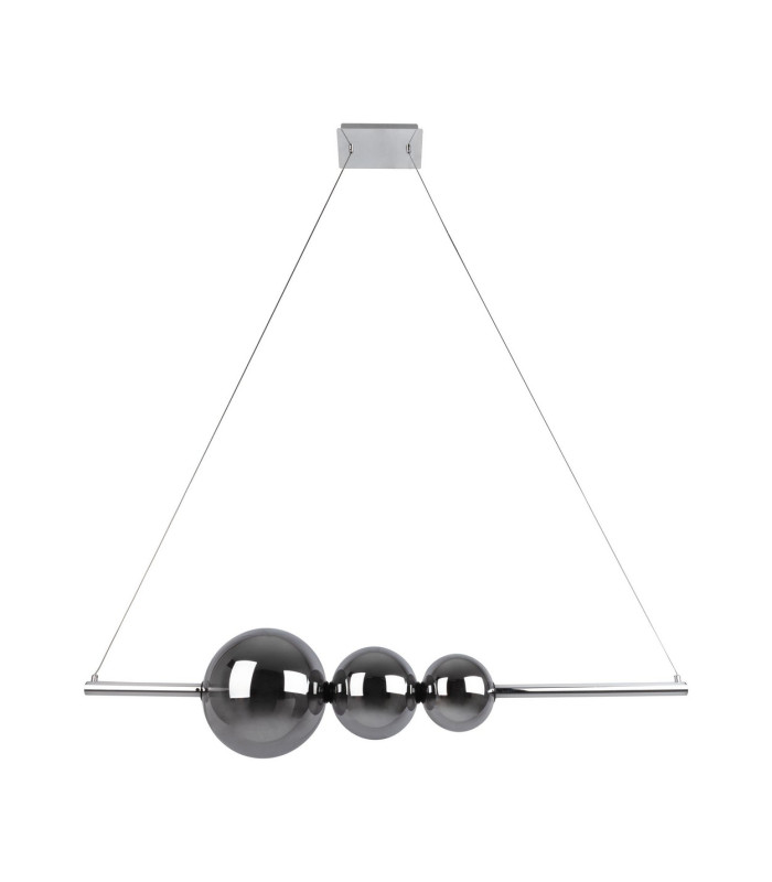 Nova Dimmable LED Triple Pendant Ceiling Light Chrome 3000K-1