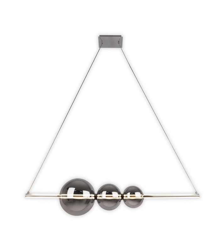 Nova Dimmable LED Triple Pendant Ceiling Light Chrome 3000K-6