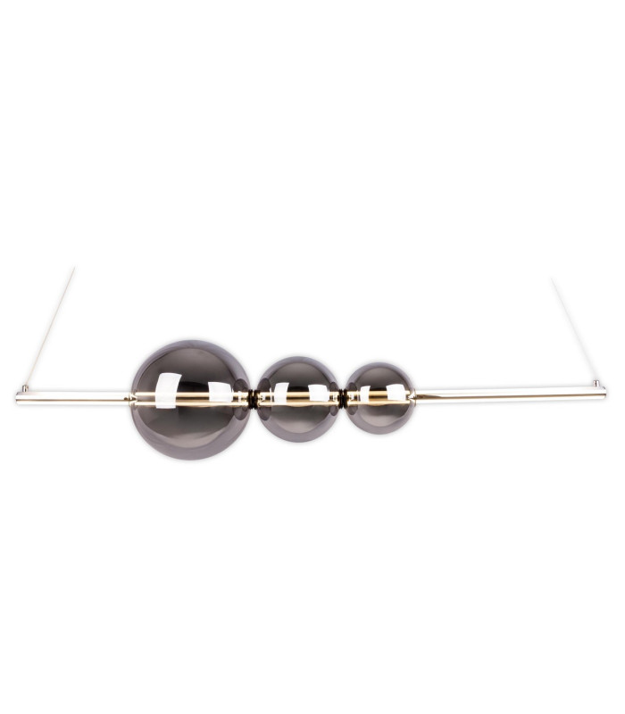 Nova Dimmable LED Triple Pendant Ceiling Light Chrome 3000K-8