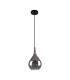Gota 20cm Dome Pendant Ceiling Light Black 1xE27-1