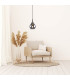 Gota 20cm Dome Pendant Ceiling Light Black 1xE27-2