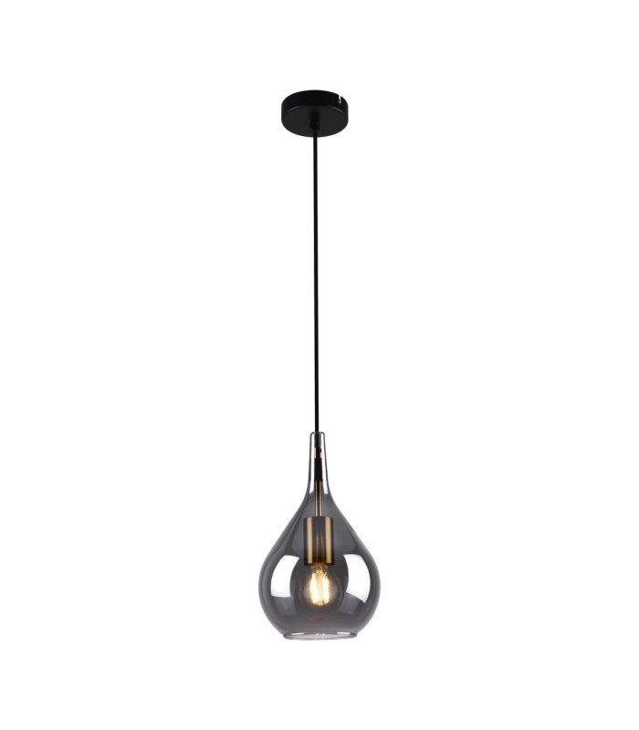 Gota 20cm Dome Pendant Ceiling Light Black 1xE27-4