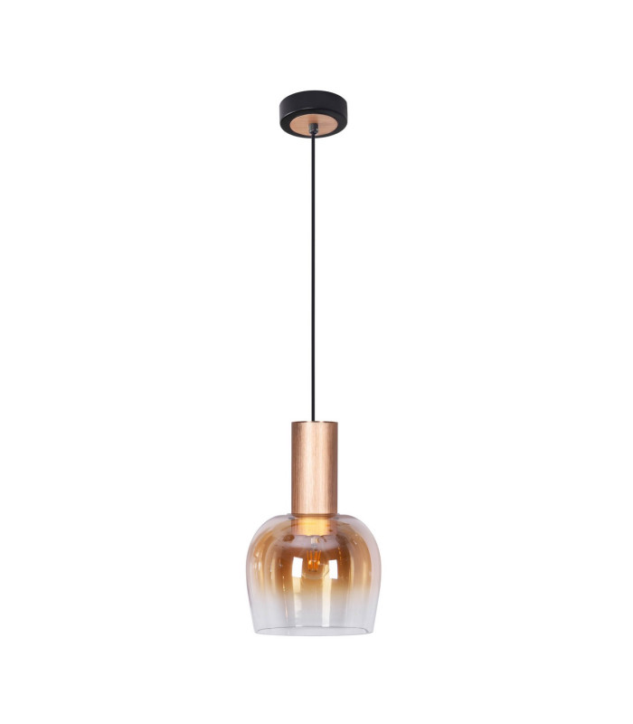 Funda Dome Pendant Ceiling Light Brass 1xE27-1