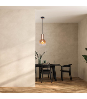 Funda Dome Pendant Ceiling Light Brass 1xE27-2