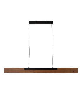 Wilma Dimmable LED Bar Pendant Ceiling Light Brown 3000K-1