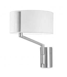1 Light Indoor Wall Lamp Satin Nickel, E27 - 1