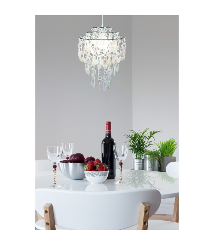 Lina Pendant Ceiling Light White 1xE27-2