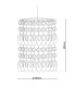 Lina Pendant Ceiling Light White 1xE27-4