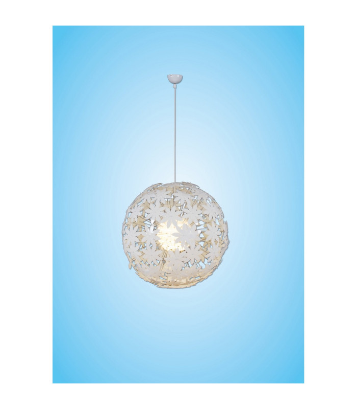 Flowery Meadow Spherical Pendant Ceiling Light White 1xE27-4