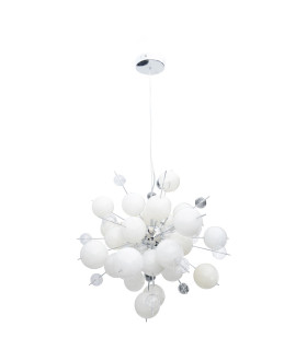 Explosion 65cm Spherical Pendant Ceiling Light White 10xG9-1