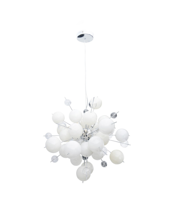 Explosion 65cm Spherical Pendant Ceiling Light White 10xG9-1