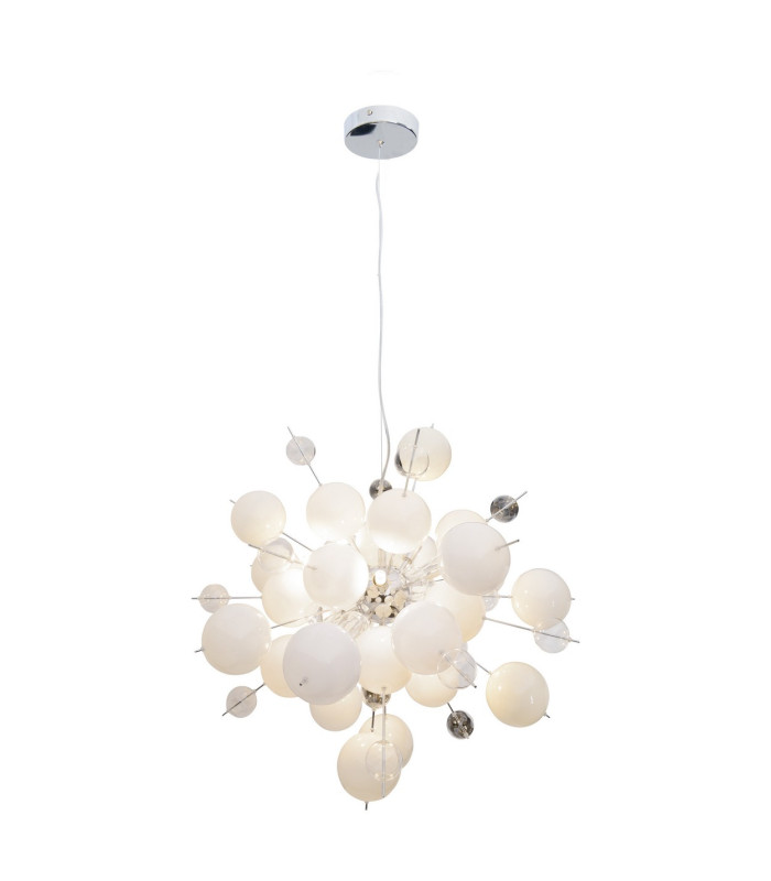 Explosion 65cm Spherical Pendant Ceiling Light White 10xG9-5