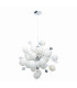Explosion 65cm Spherical Pendant Ceiling Light White 10xG9-8