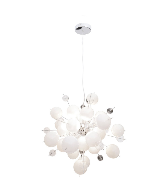 Explosion 65cm Spherical Pendant Ceiling Light White 10xG9-9