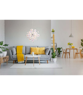 Explosion 65cm Spherical Pendant Ceiling Light Iridescent 10xG9-2
