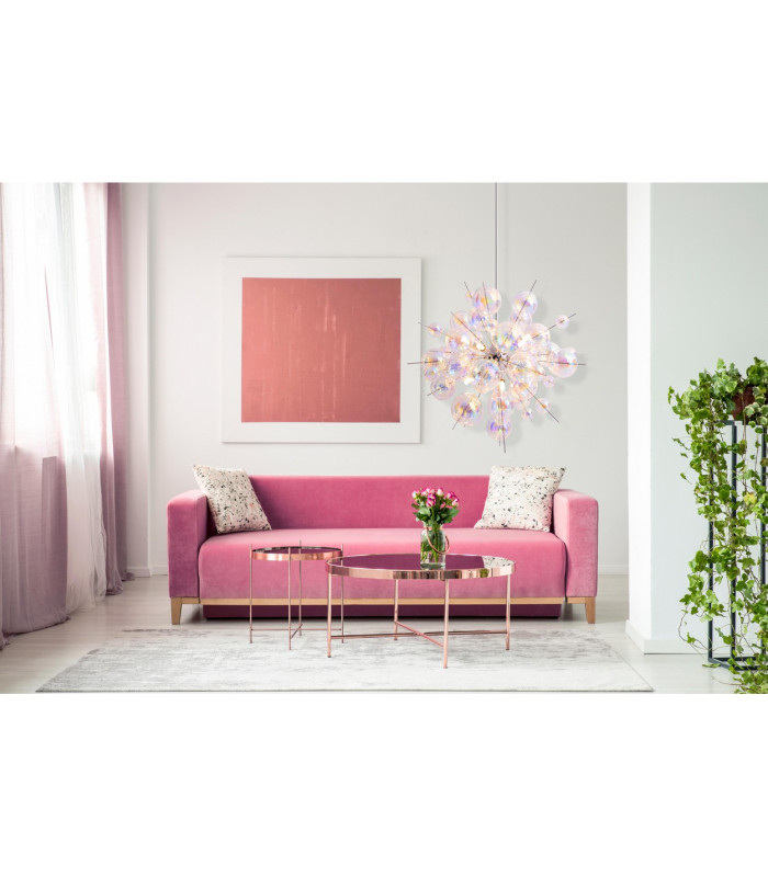 Explosion 65cm Spherical Pendant Ceiling Light Iridescent 10xG9-5