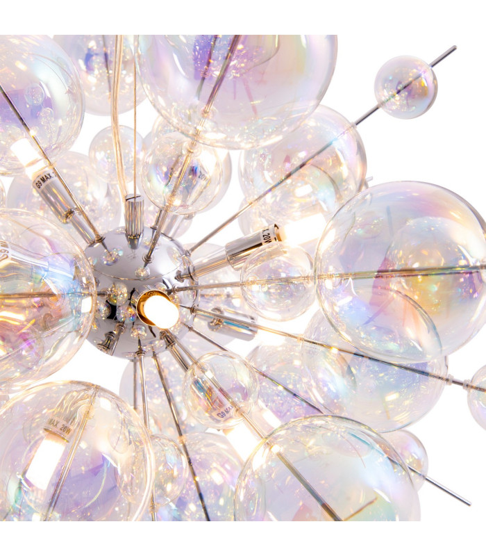 Explosion 65cm Spherical Pendant Ceiling Light Iridescent 10xG9-11