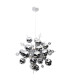 Explosion 65cm Spherical Pendant Ceiling Light Chrome 10xG9-1
