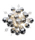 Explosion 65cm Spherical Pendant Ceiling Light Chrome 10xG9-8
