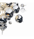 Explosion 65cm Spherical Pendant Ceiling Light Chrome 10xG9-10