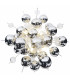 Explosion 65cm Spherical Pendant Ceiling Light Chrome 10xG9-11