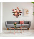 Explosion 65cm Spherical Pendant Ceiling Light Copper 10xG9-2