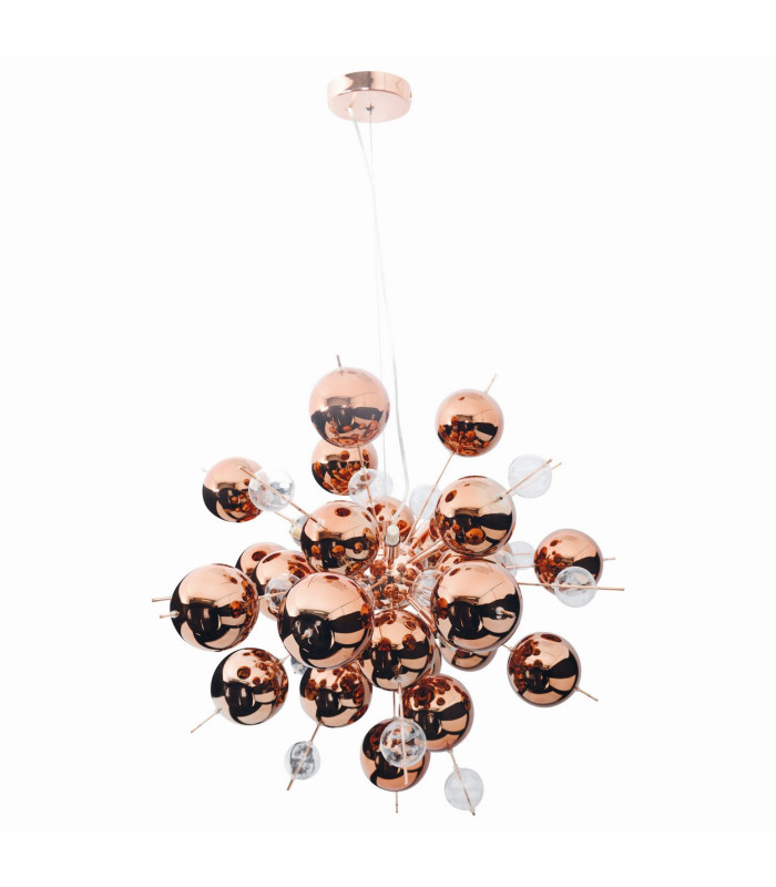 Explosion 65cm Spherical Pendant Ceiling Light Copper 10xG9-6