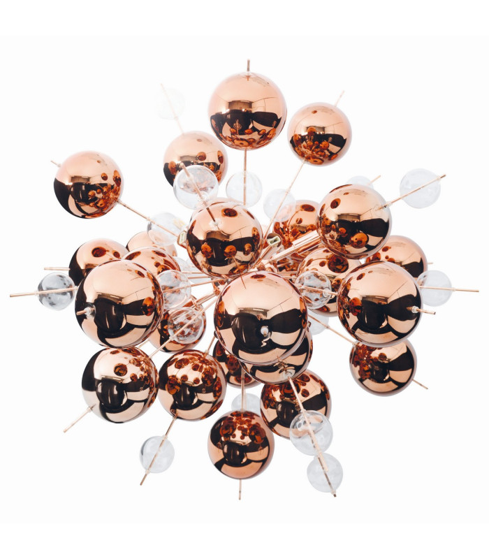Explosion 65cm Spherical Pendant Ceiling Light Copper 10xG9-7