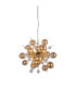 Explosion 65cm Spherical Pendant Ceiling Light Amber 10xG9-10